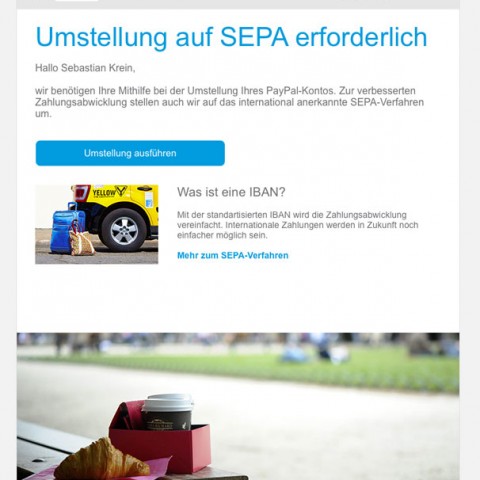 Paypal Phishing-Mail