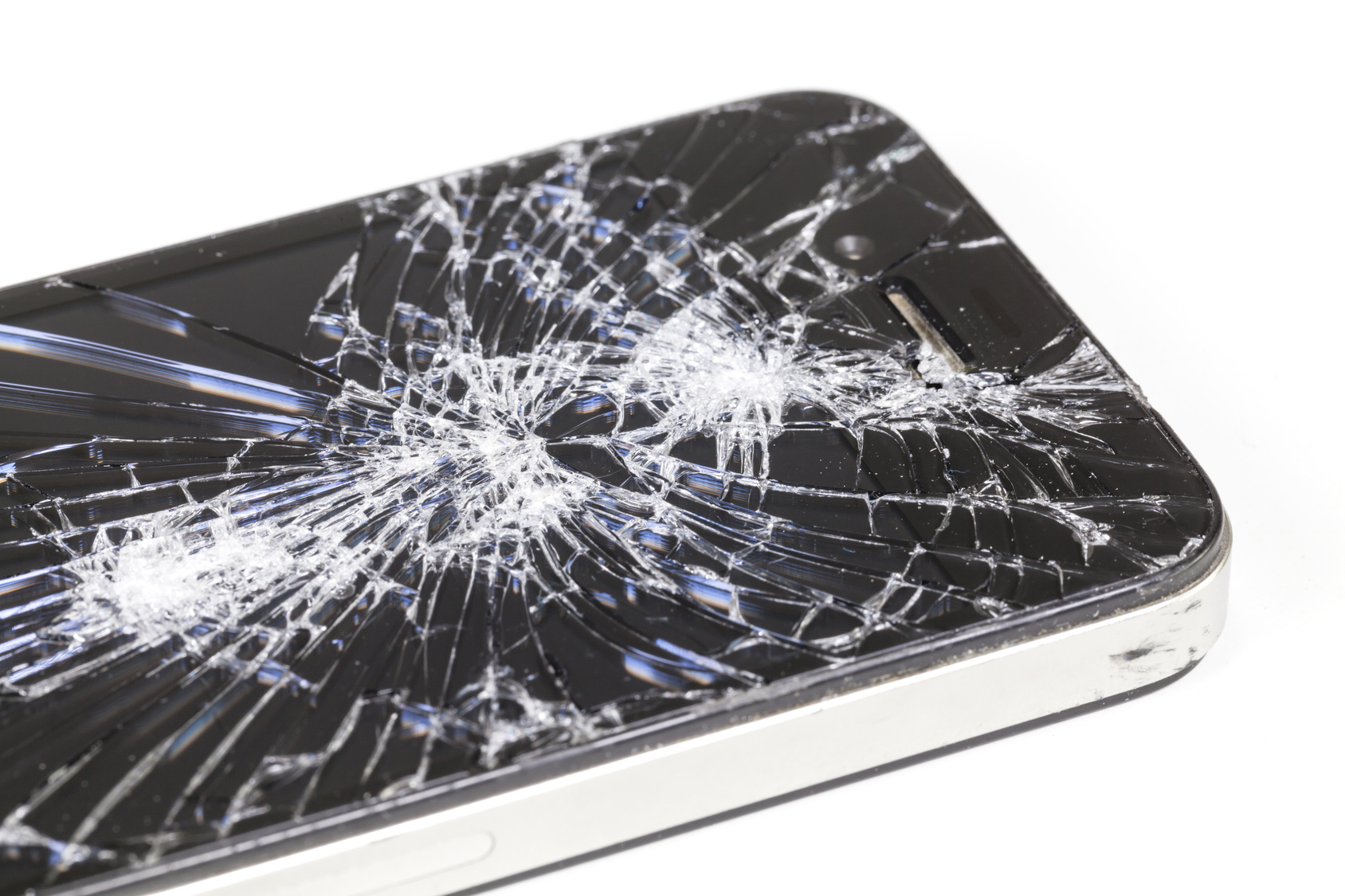 Smartphone with seriously broken display screen – TechPirat Jörg Balters – PC Notdienst und Rettung