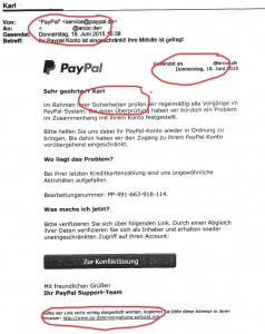 Paypal Phishing Mail